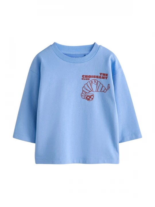 Foto van product Next Shirt blauw denim / donkerrood