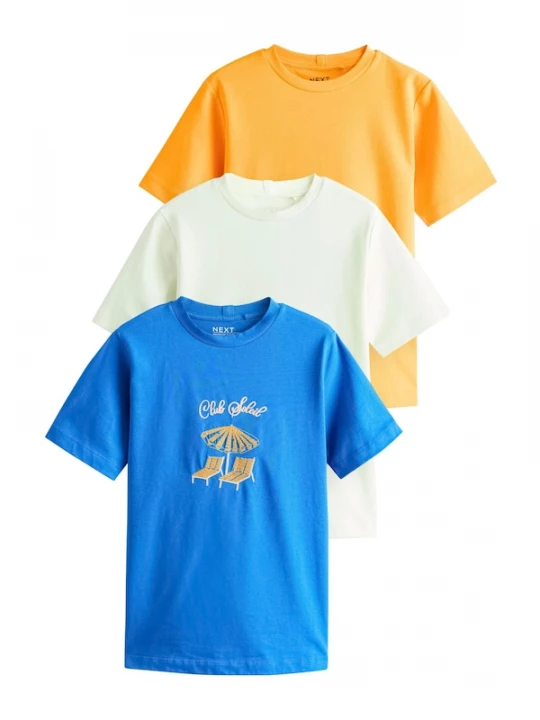 Foto van product Next Shirt blauw / geel / wit