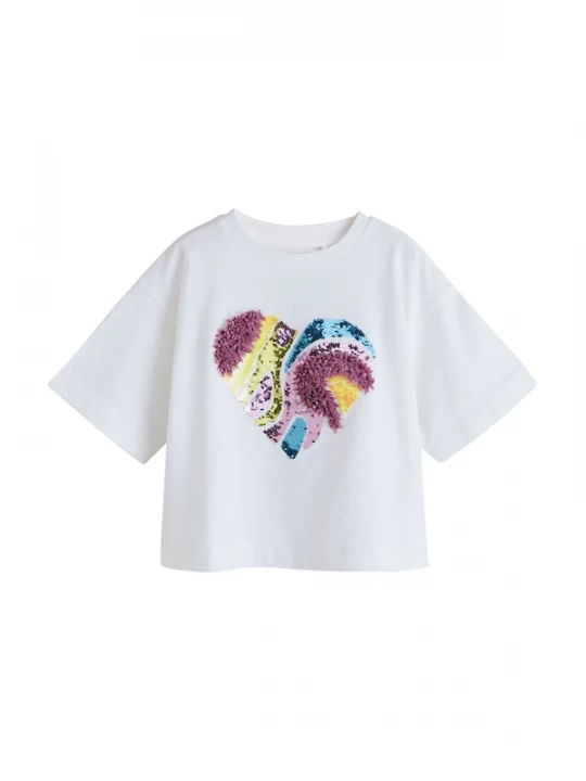 Foto van product Next Shirt blauw / goud / lila / wit
