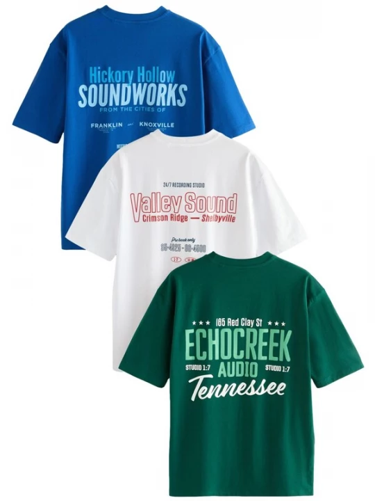 Foto van product Next Shirt blauw / groen / gemengde kleuren / wit