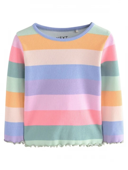 Foto van product Next Shirt blauw / groen / oranje / rosa