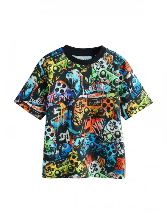 Foto van product Next Shirt blauw / groen / rood / zwart