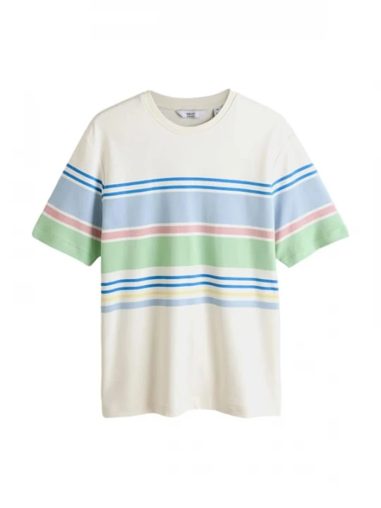 Foto van product Next Shirt blauw / hemelsblauw / pasteelgeel / lichtgroen / rosa / wolwit