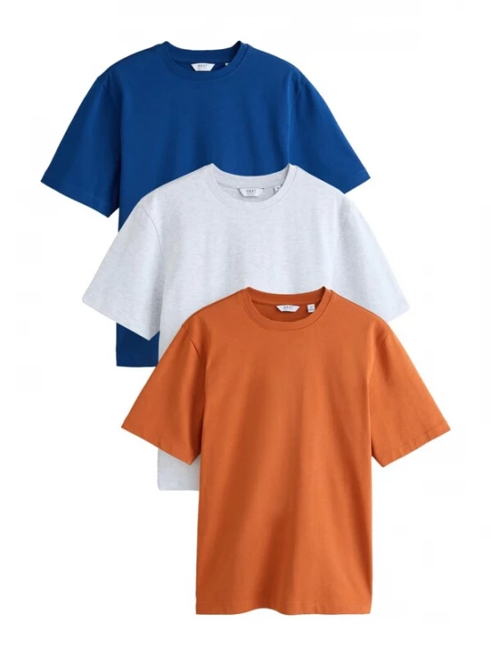 Foto van product Next Shirt blauw / kreeft / wit