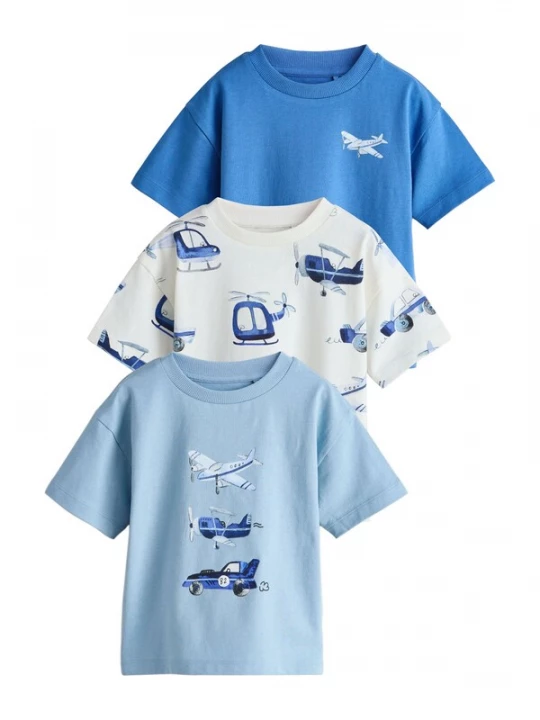 Foto van product Next Shirt blauw / lichtblauw / wit