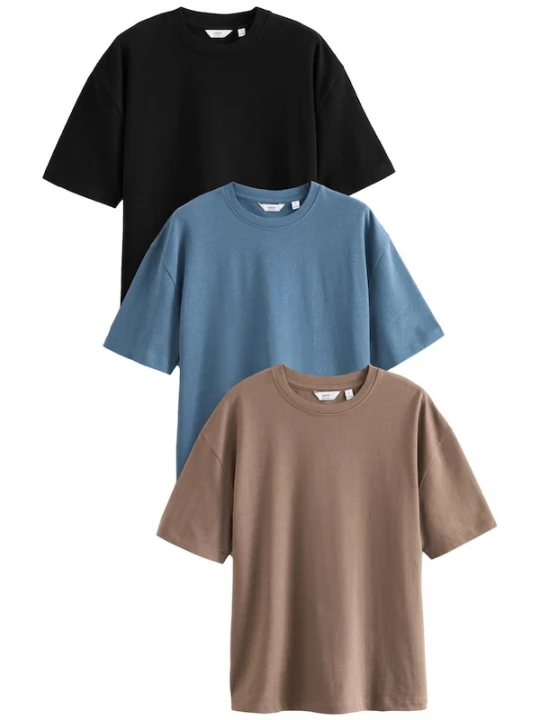 Foto van product Next Shirt blauw / lichtbruin / zwart