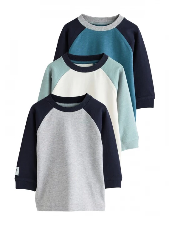 Foto van product Next Shirt blauw / lichtgrijs / mintgroen / wit