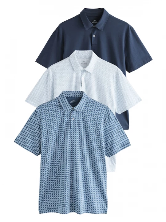 Foto van product Next Shirt blauw / navy / wit