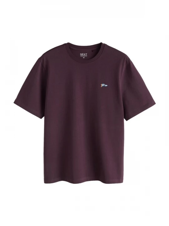 Foto van product Next Shirt blauw / oranje / bourgogne / wit