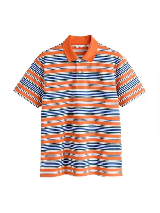 Foto van product Next Shirt blauw / oranje / zwart / wit
