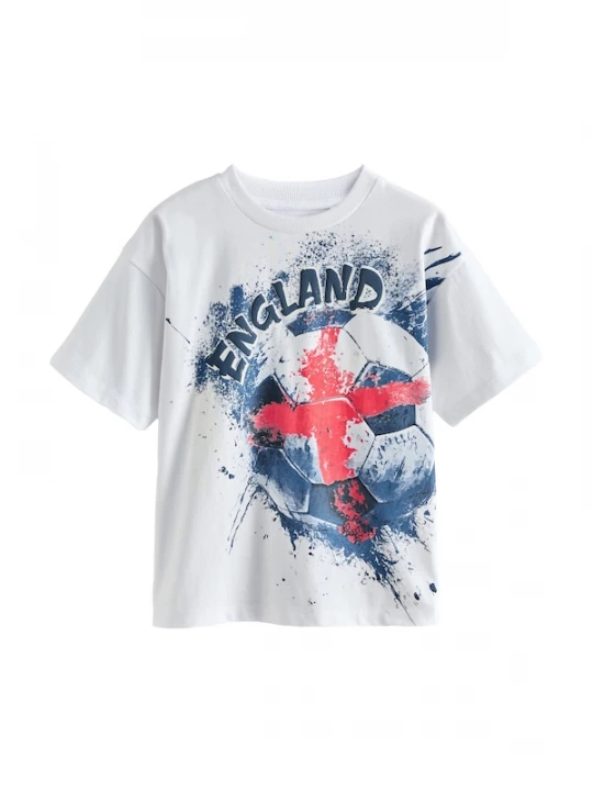 Foto van product Next Shirt blauw / rood / natuurwit