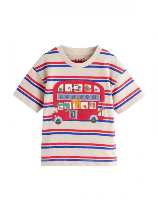 Foto van product Next Shirt blauw / rood / wit