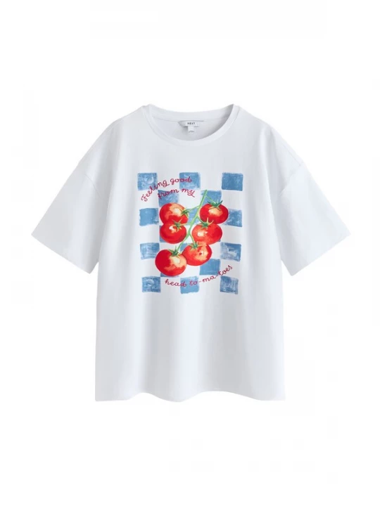 Foto van product Next Shirt blauw / rood / wit