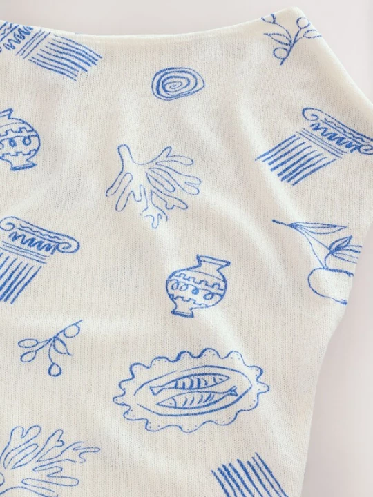Foto van product Next Shirt blauw / wit