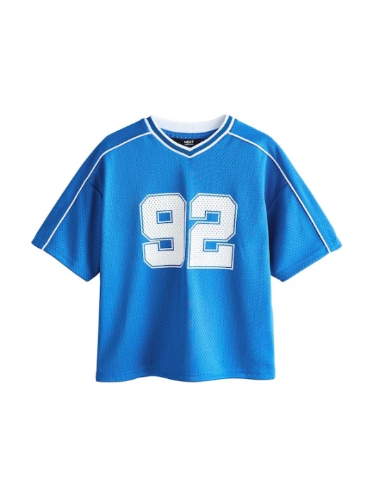 Foto van product Next Shirt blauw / wit