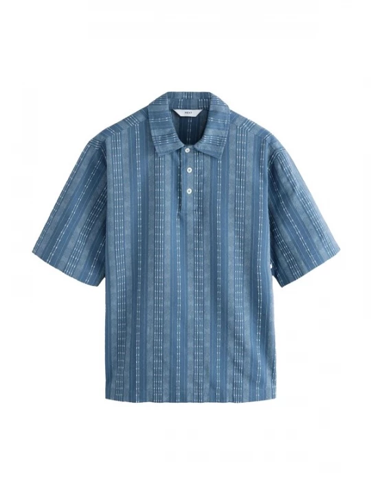 Foto van product Next Shirt blauw / wit