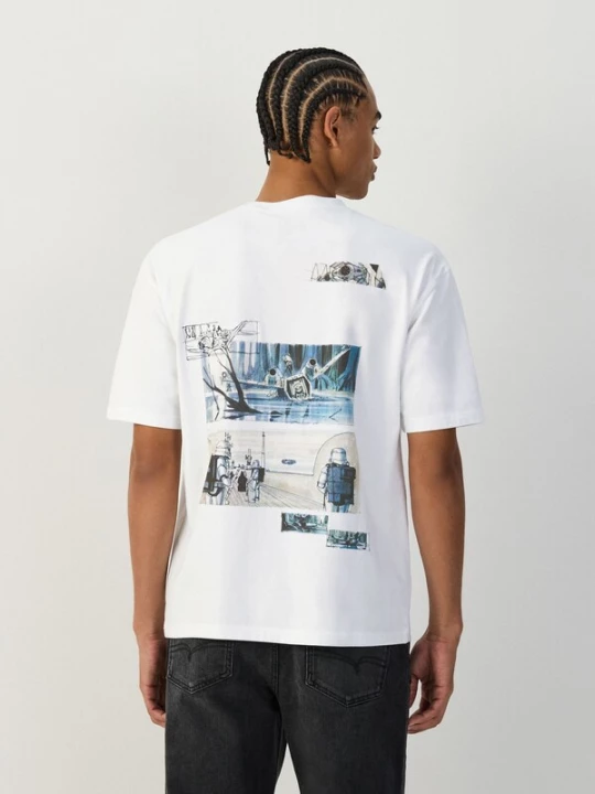 Foto van product Next Shirt blauw / zwart / wit