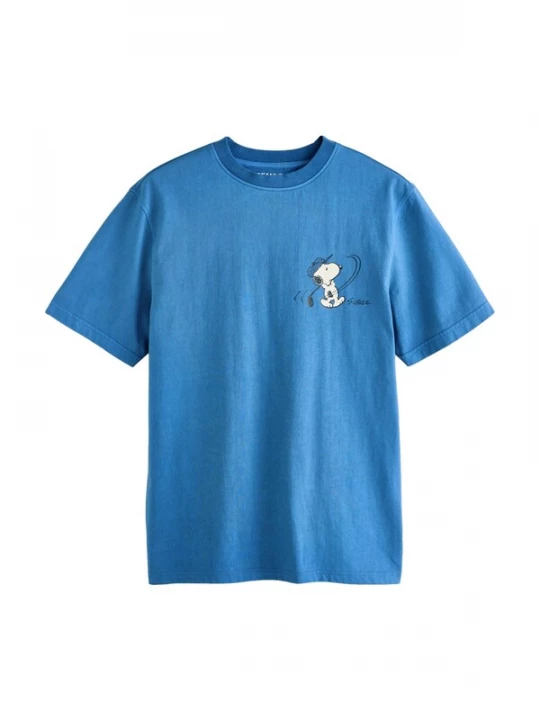 Foto van product Next Shirt royal blue / koningsblauw / zwart / wit