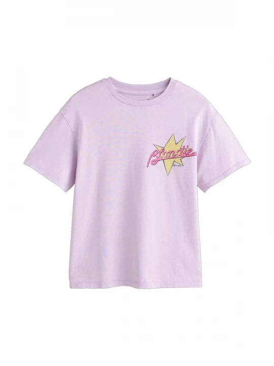 Foto van product Next Shirt 'Blondie Band' pasteelgeel / pruim / pitaja roze / zwart