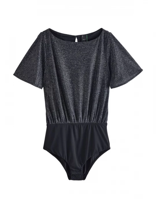 Foto van product Next Shirt body zwart gemêleerd