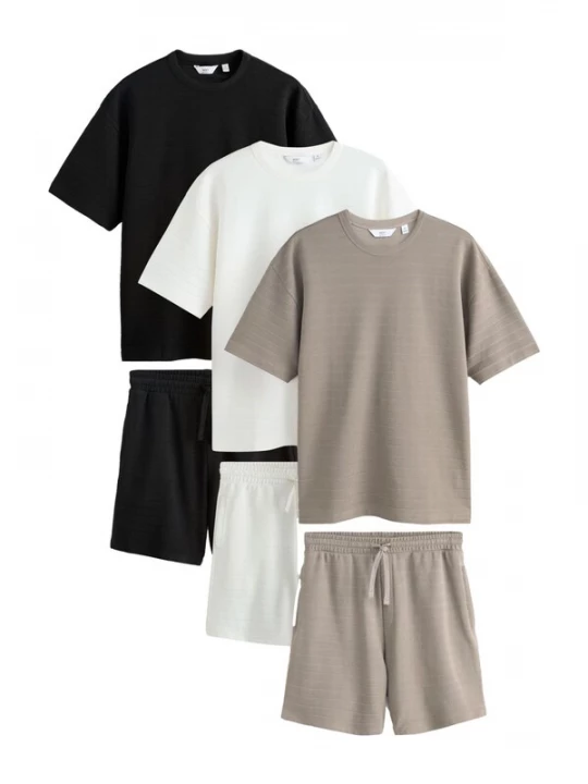 Foto van product Next Shirt brokaat / zwart / wit