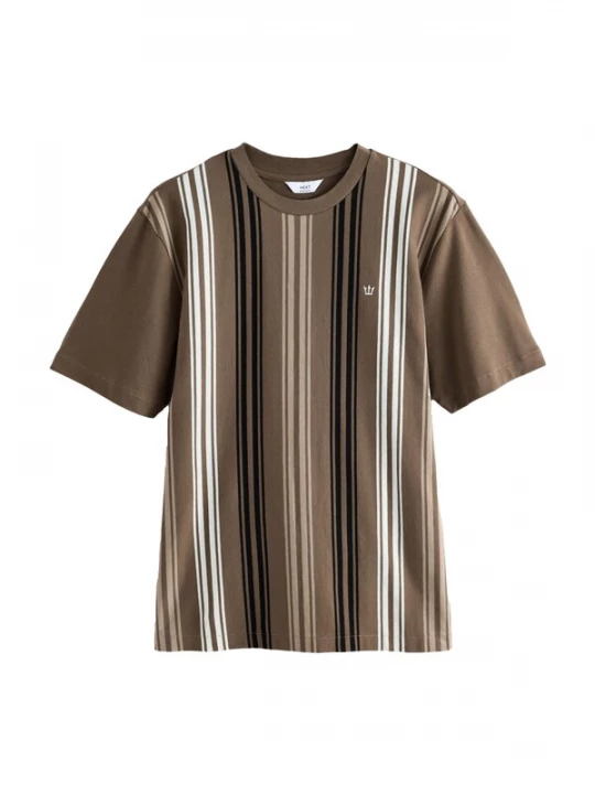 Foto van product Next Shirt bruin / greige / zwart / wit