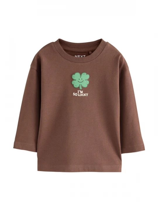Foto van product Next Shirt bruin / groen / zwart / wit