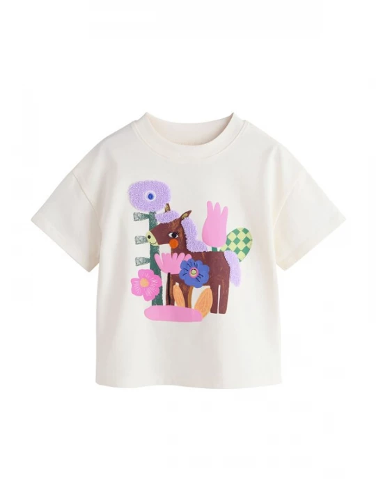 Foto van product Next Shirt bruin / lavendel / lichtroze / wit