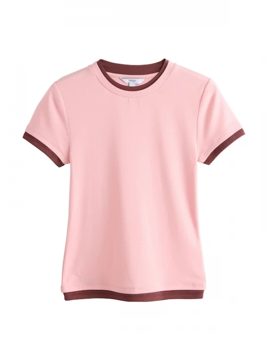 Foto van product Next Shirt bruin / pastelroze