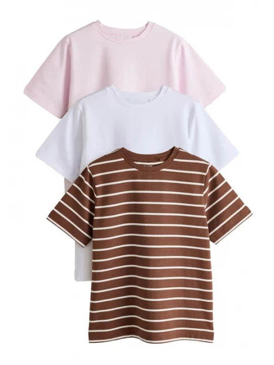 Foto van product Next Shirt bruin / rosa / wit