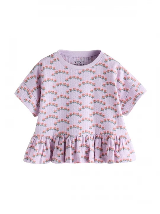 Foto van product Next Shirt bruin / smaragd / lavendel / lichtroze