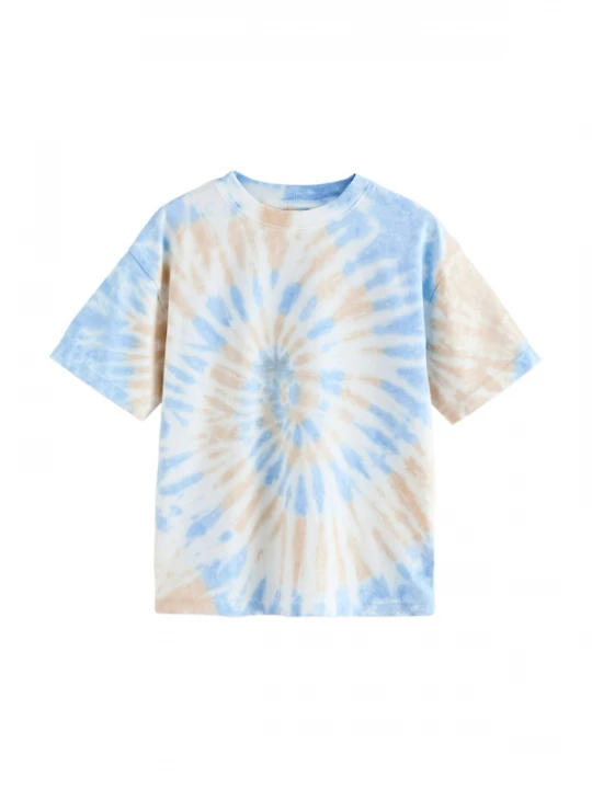 Foto van product Next Shirt camel / hemelsblauw / offwhite