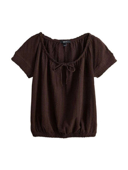 Foto van product Next Shirt chocoladebruin