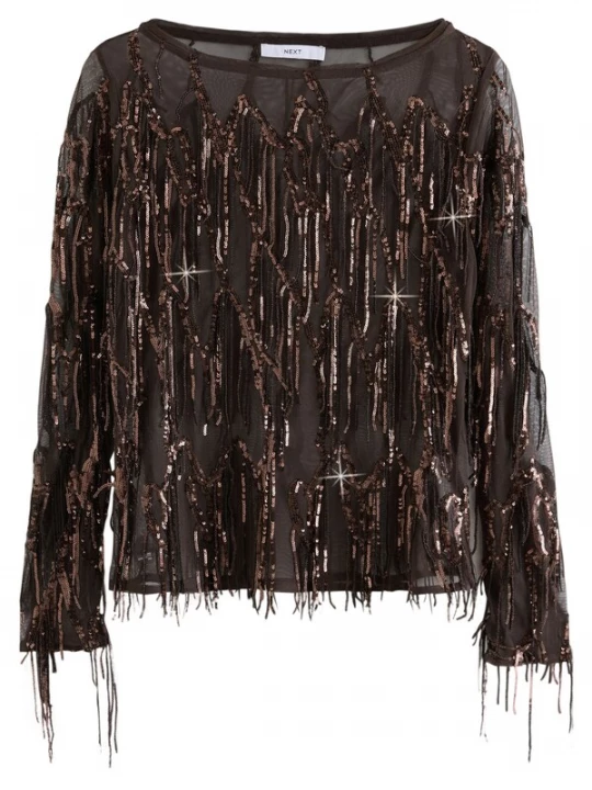 Foto van product Next Shirt chocoladebruin