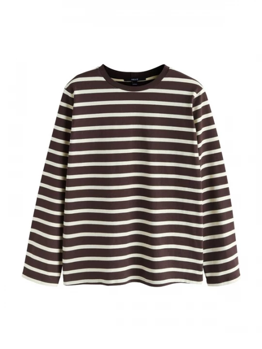 Foto van product Next Shirt chocoladebruin / wolwit