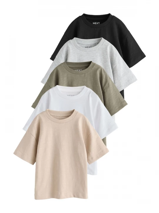 Foto van product Next Shirt crème / grijs / kaki / zwart / natuurwit