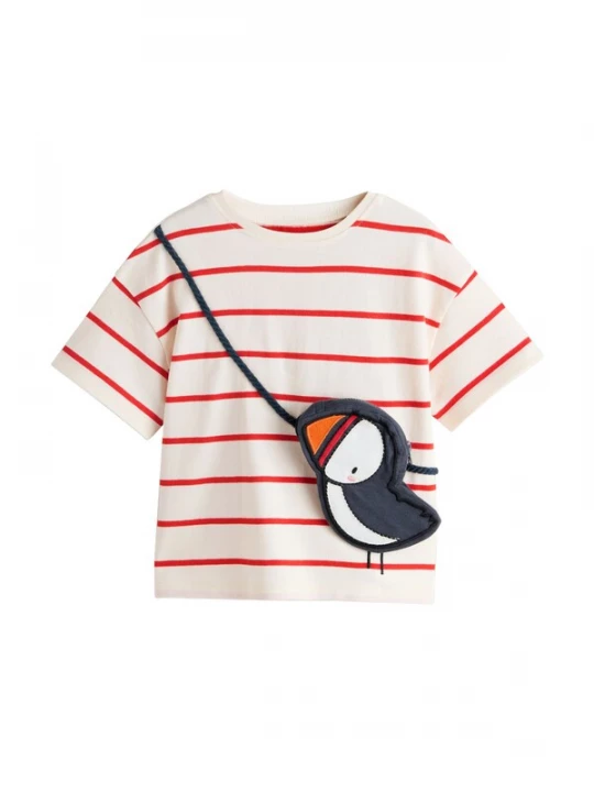 Foto van product Next Shirt crème / knalrood / zwart