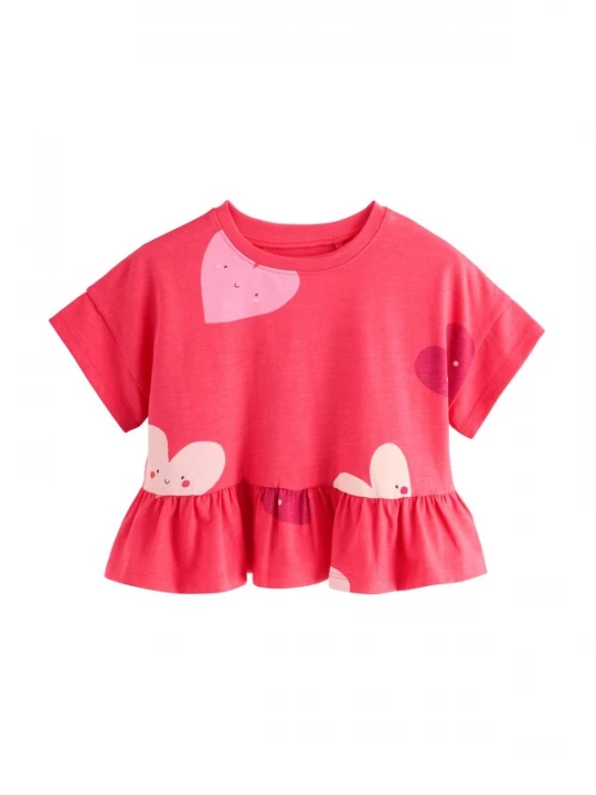 Foto van product Next Shirt crème / lichtroze / rood