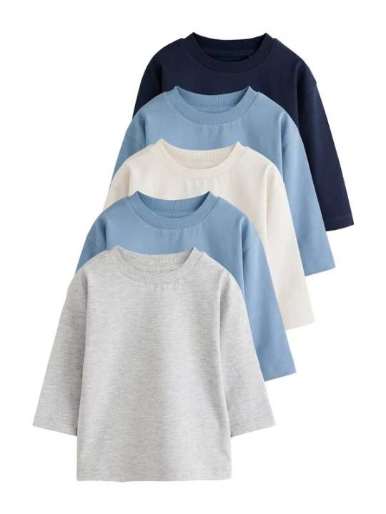 Foto van product Next Shirt crème / navy / hemelsblauw / lichtgrijs