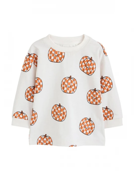 Foto van product Next Shirt crème / oranje / zwart