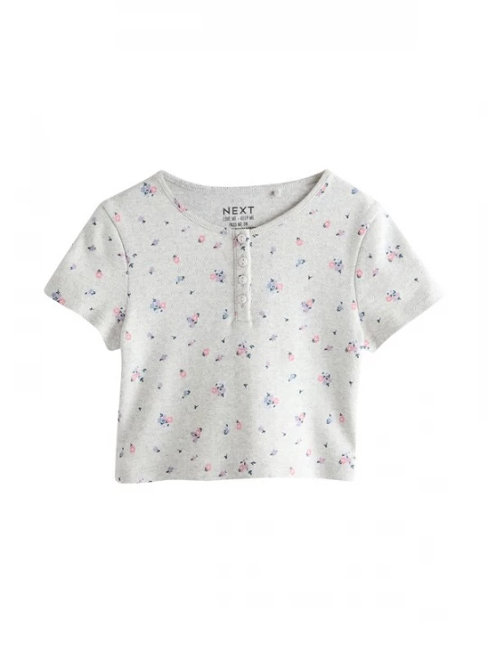 Foto van product Next Shirt cyaan blauw / lichtgrijs / lavendel / oudroze