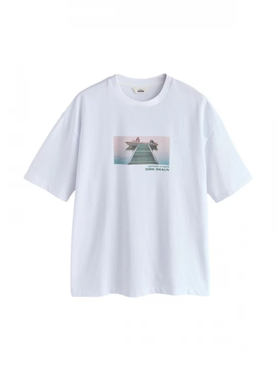 Foto van product Next Shirt 'Dirk Braun Seminal' bruin / groen / wit