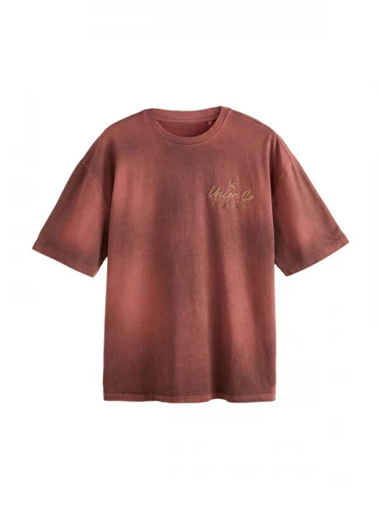 Foto van product Next Shirt donkerbeige / bourgogne / donkerrood