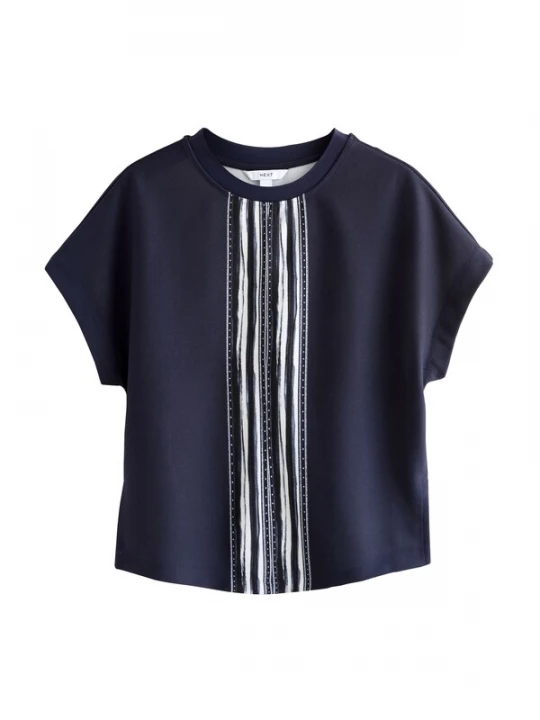 Foto van product Next Shirt donkerblauw / wit