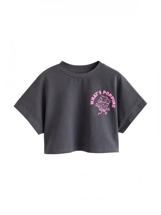 Foto van product Next Shirt donkergrijs / lichtroze