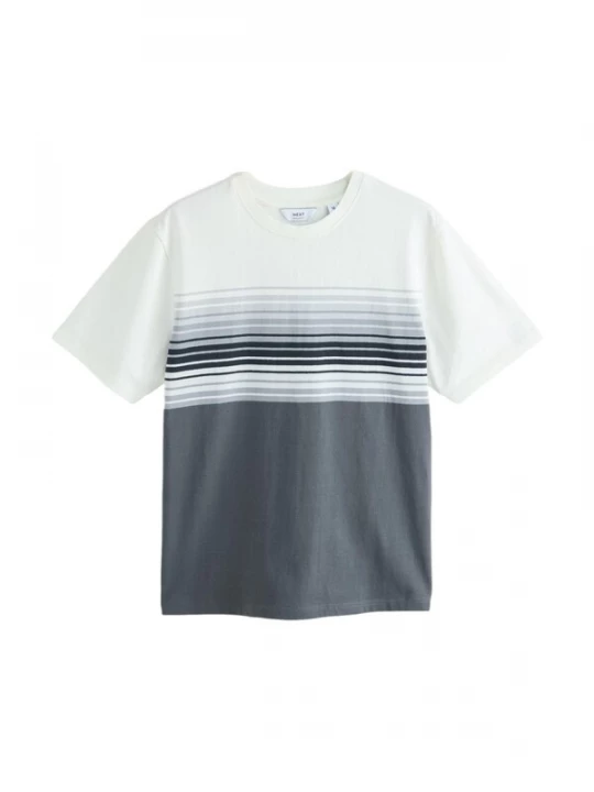 Foto van product Next Shirt donkergrijs / wit