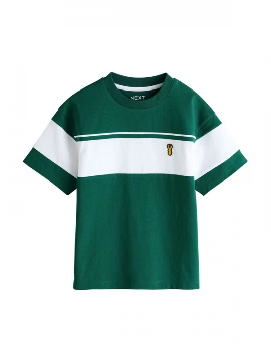 Foto van product Next Shirt donkergroen / wit