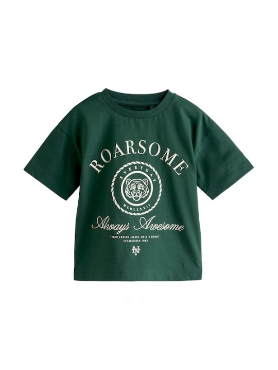 Foto van product Next Shirt donkergroen / wit