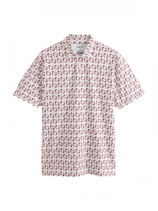 Foto van product Next Shirt donkerrood / wit