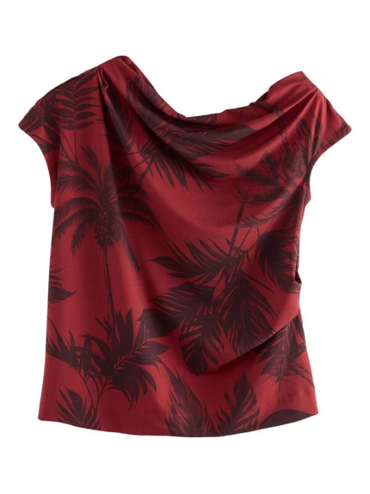Foto van product Next Shirt donkerrood / zwart